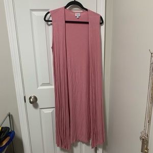 LuLaRoe Joy pink ribbed